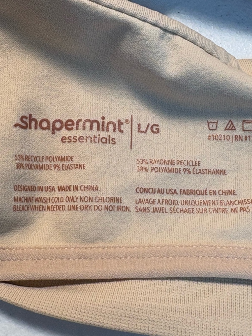 Shapermint Essentials Nude Seamless T-Shirt Bra Women’s Size Large - Picture 3 of 4